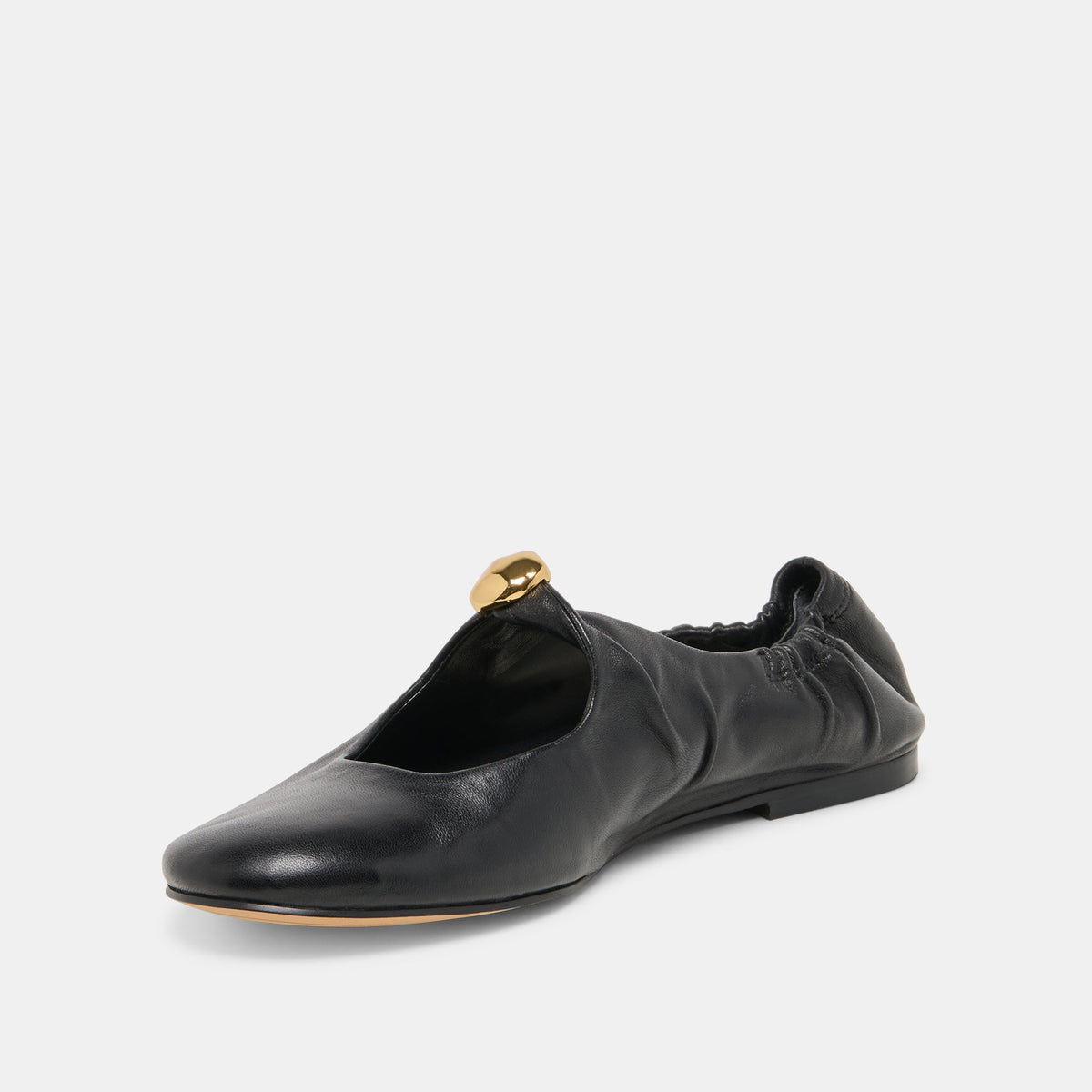 Cornel Black Leather Flats | Dolce Vita