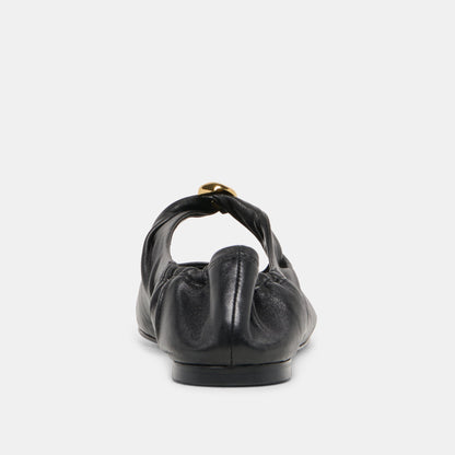 Cornel Black Leather Flats | Dolce Vita