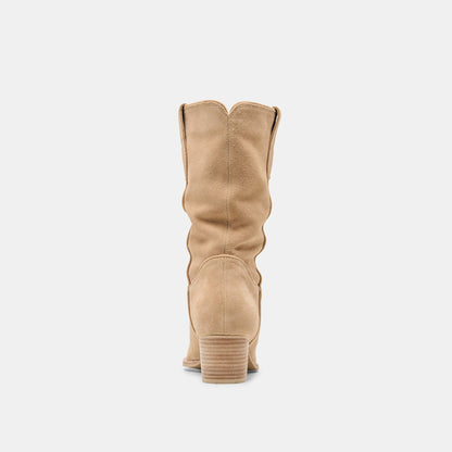Vergil Camel Suede Boots | Dolce Vita