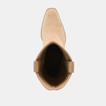 Vergil Camel Suede Boots | Dolce Vita