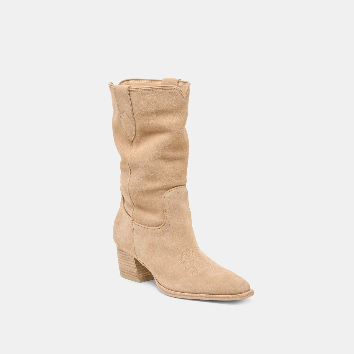 Vergil Camel Suede Boots | Dolce Vita