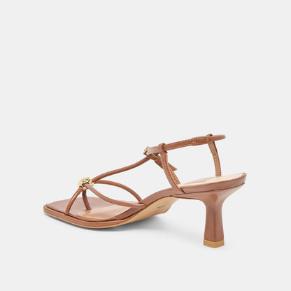 Mylee Cognac Leather Heels | Dolce Vita