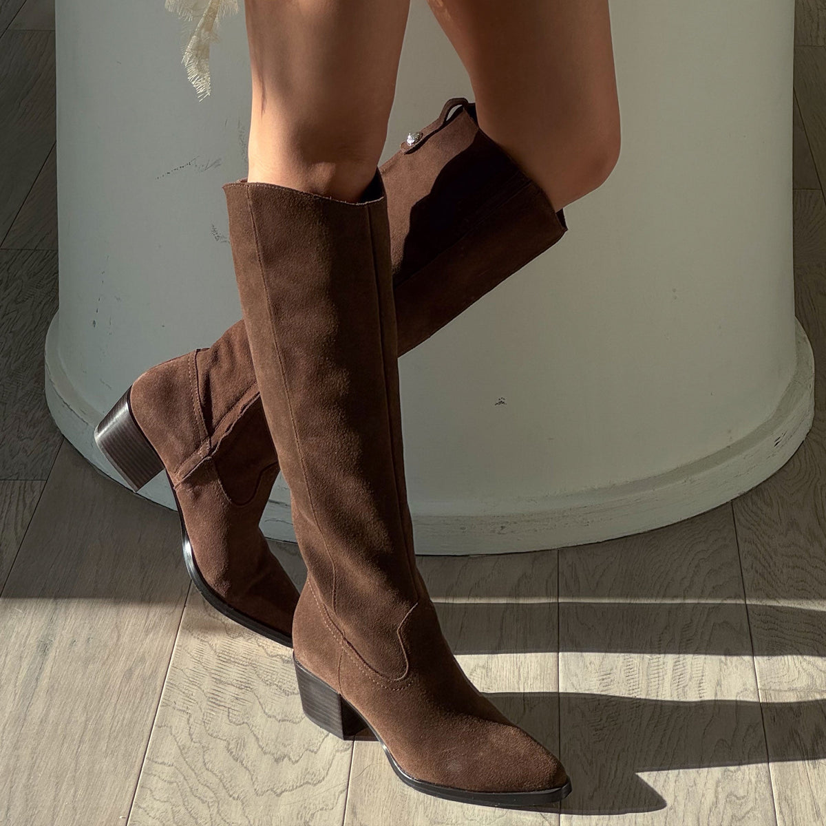 Virona H2O Waterproof Dk Brown Suede Boots | Dolce Vita