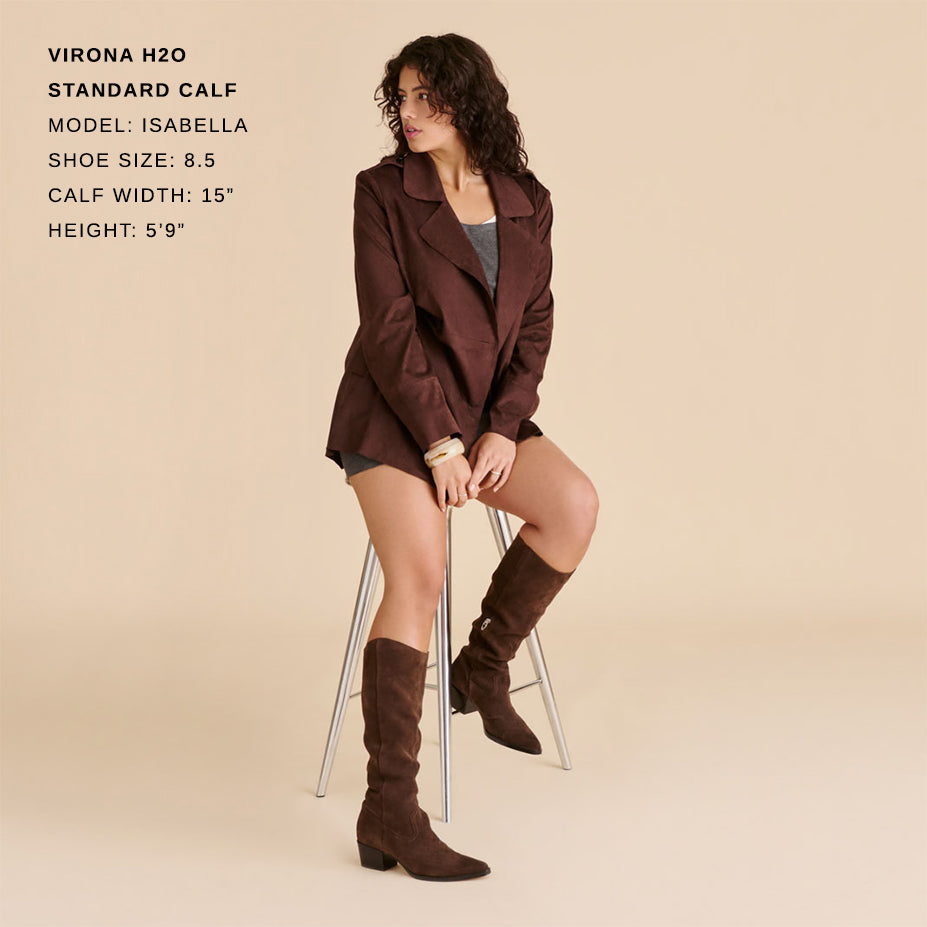 Virona H2O Waterproof Dk Brown Suede Boots | Dolce Vita