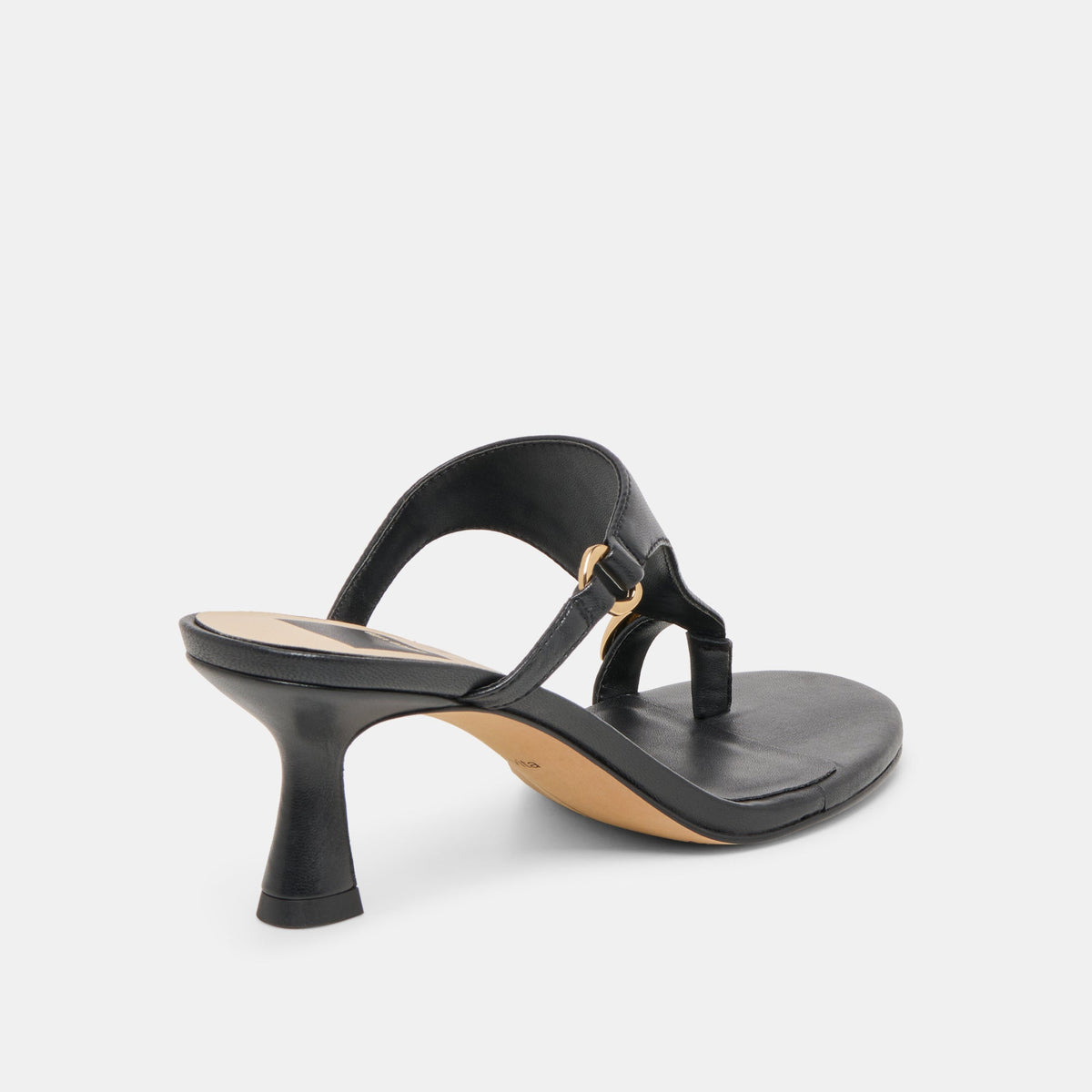 Derrel Black Leather Heels | Dolce Vita