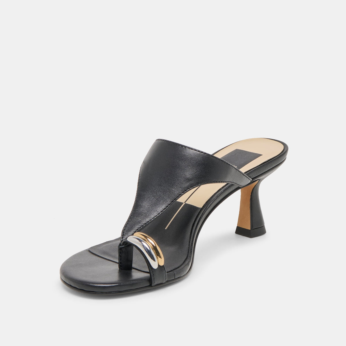 Derrel Black Leather Heels | Dolce Vita
