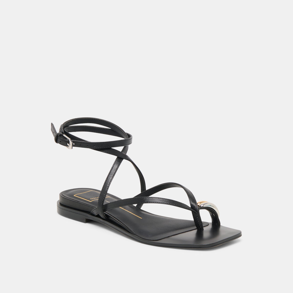 Tyrice Black Leather Sandals | Dolce Vita