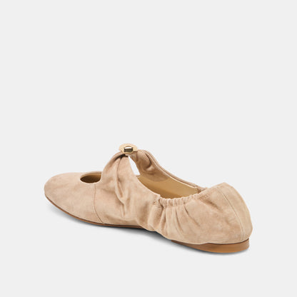 Cornel Camel Suede Flats | Dolce Vita
