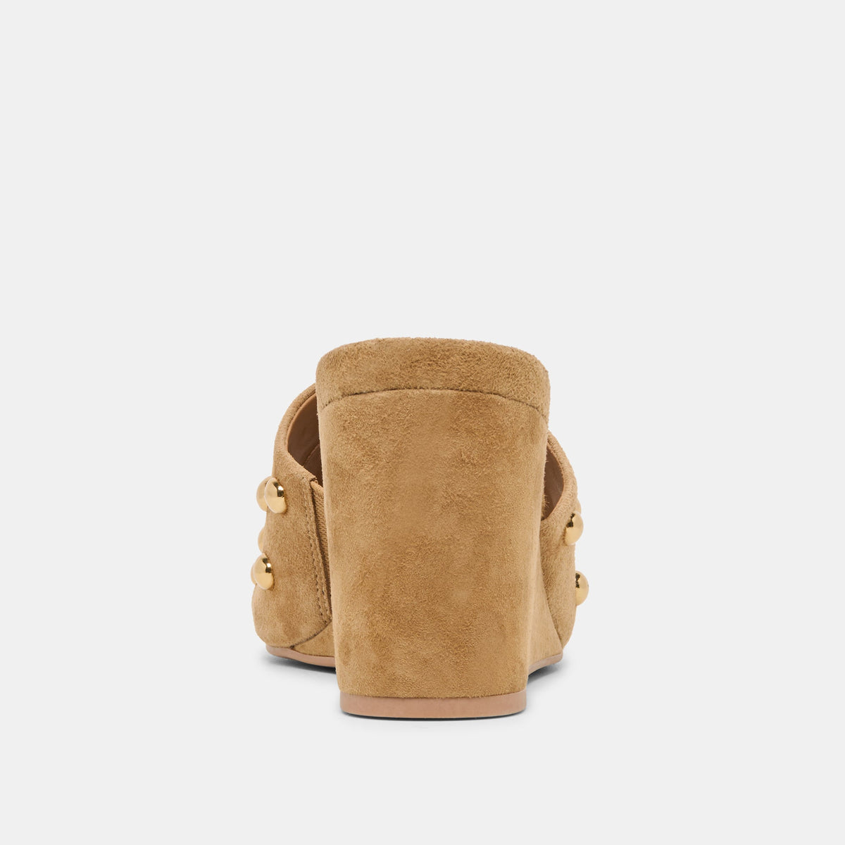 Holta Stud Lt Brown Suede Wedges | Dolce Vita