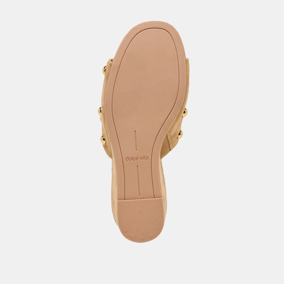Holta Stud Lt Brown Suede Wedges | Dolce Vita