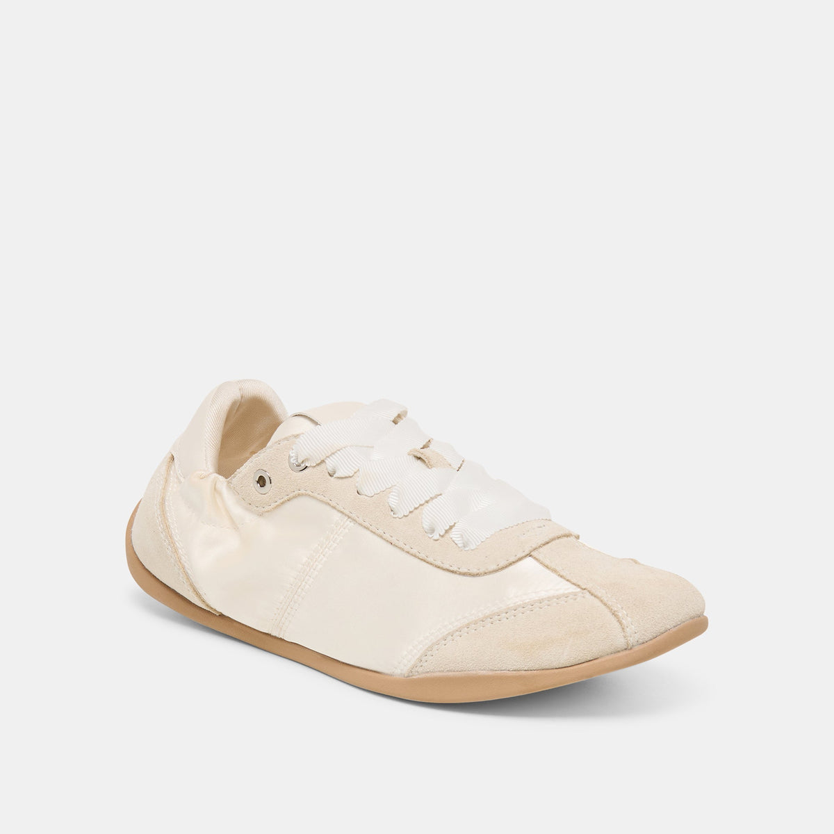 Dakoda Off White Satin Sneakers | Dolce Vita