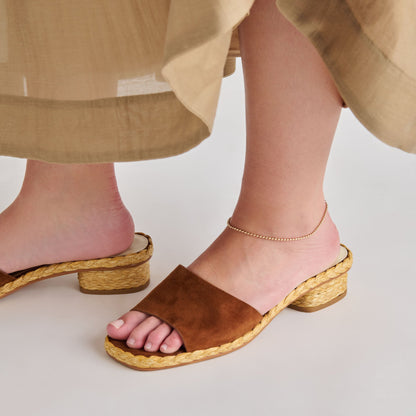 Dixi Brown Suede Sandals | Dolce Vita
