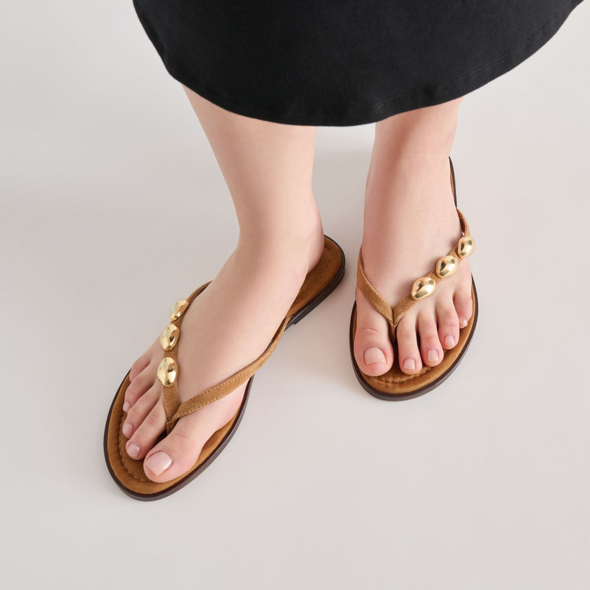 Juny Teak Suede Sandals | Dolce Vita