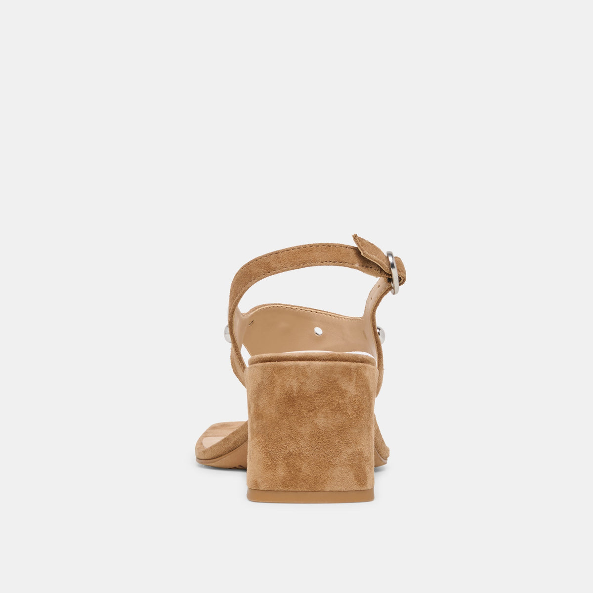 Yves Stud Lt Brown Suede Heels | Dolce Vita