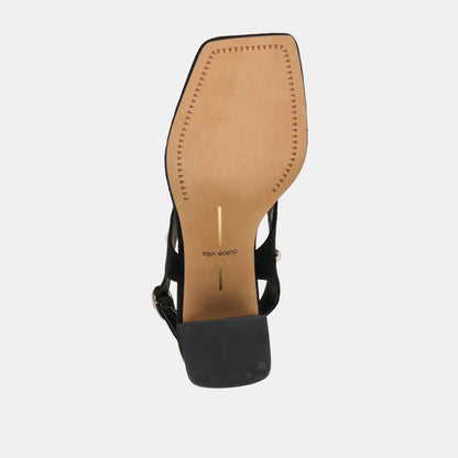 Yves Stud Onyx Suede Heels | Dolce Vita