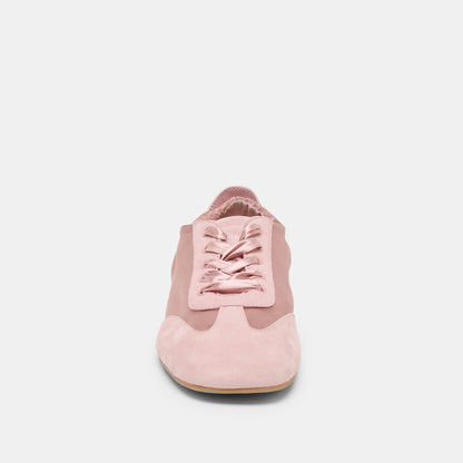 Itzy Pink Satin Sneakers | Dolce Vita