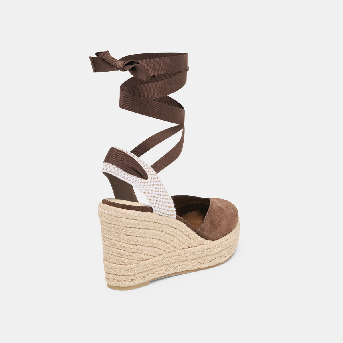 Noura Dk Brown Suede Wedges | Dolce Vita