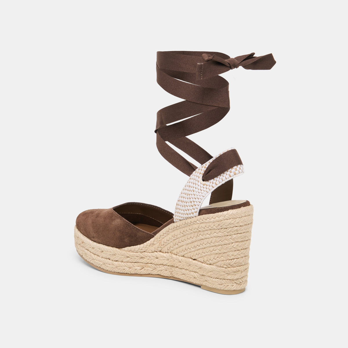Noura Dk Brown Suede Wedges | Dolce Vita