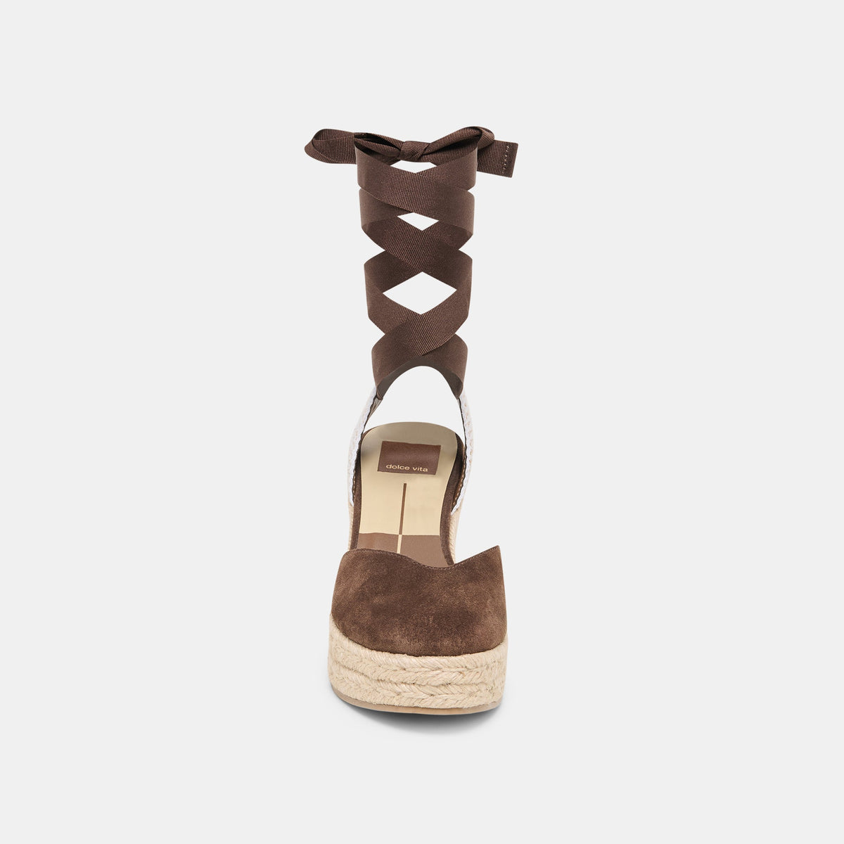 Noura Dk Brown Suede Wedges | Dolce Vita