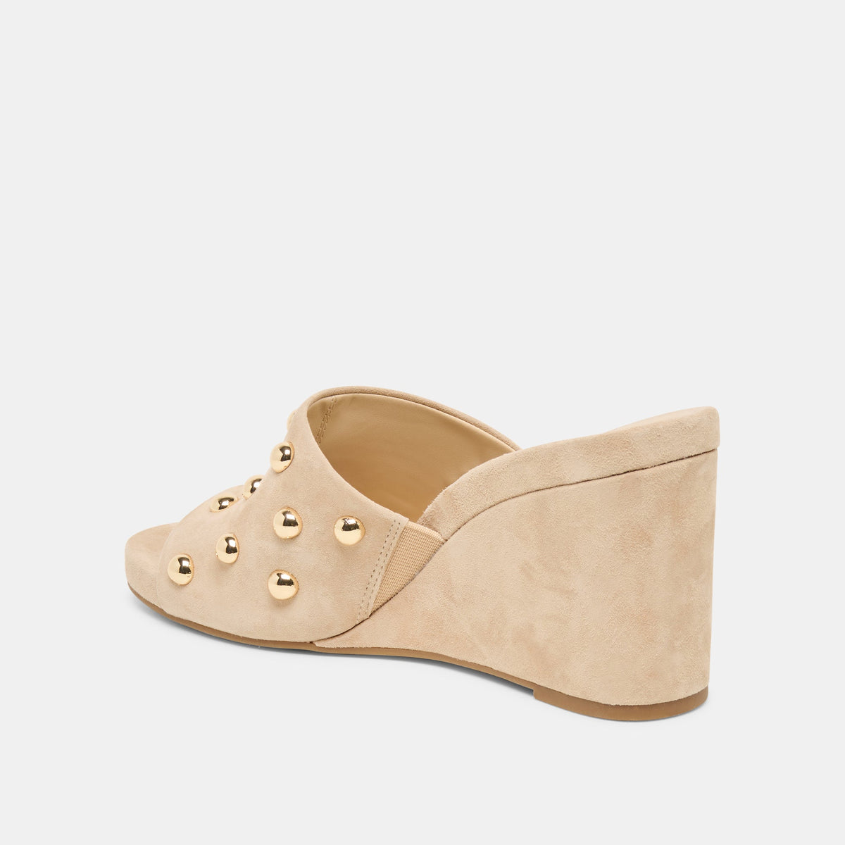 Holta Stud Camel Suede Wedges | Dolce Vita