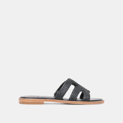 EMON Black Stella Slide Open-Toe Sandals | Dolce Vita