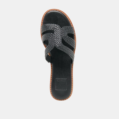 EMON Black Stella Slide Open-Toe Sandals | Dolce Vita