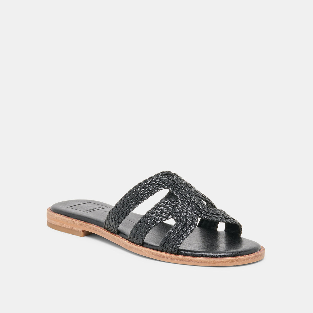 EMON Black Stella Slide Open-Toe Sandals | Dolce Vita