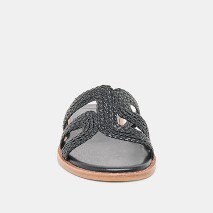 EMON Black Stella Slide Open-Toe Sandals | Dolce Vita