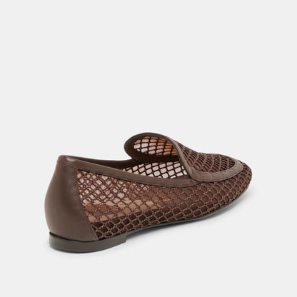Kiala Chocolate Mesh Loafers | Dolce Vita