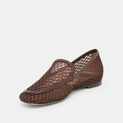 Kiala Chocolate Mesh Loafers | Dolce Vita
