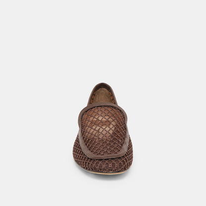 Kiala Chocolate Mesh Loafers | Dolce Vita