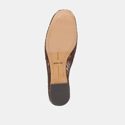 Kiala Chocolate Mesh Loafers | Dolce Vita