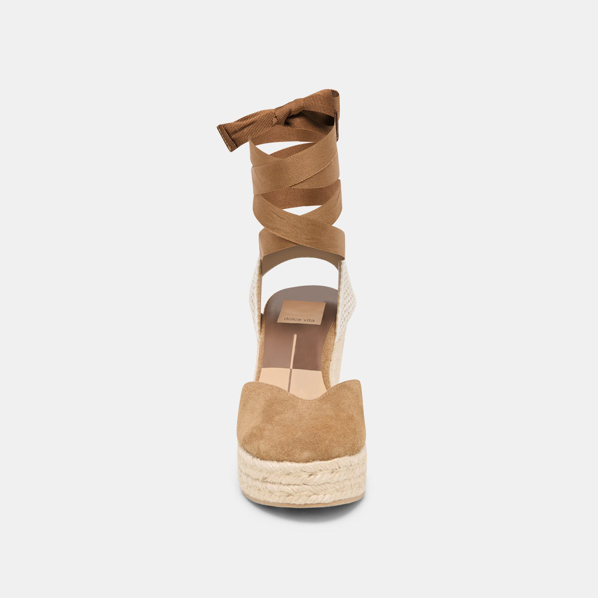 Noura Lt Brown Suede Wedges | Dolce Vita