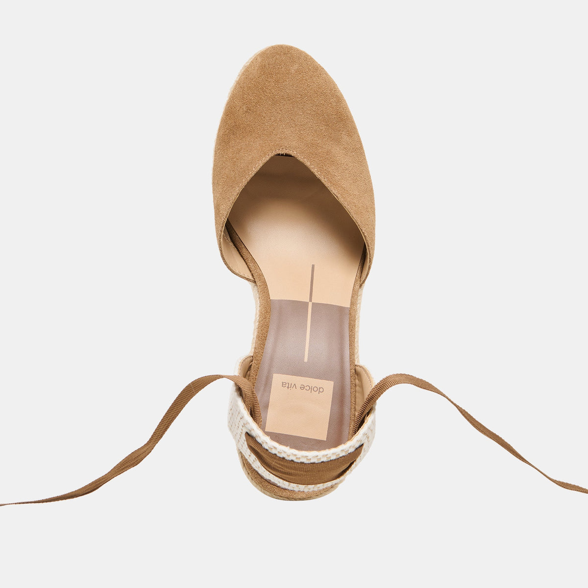 Noura Lt Brown Suede Wedges | Dolce Vita