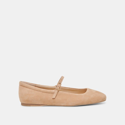 Reyes Bamboo Suede Ballet Flats | Dolce Vita