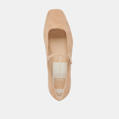 Reyes Bamboo Suede Ballet Flats | Dolce Vita