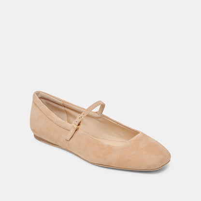 Reyes Bamboo Suede Ballet Flats | Dolce Vita
