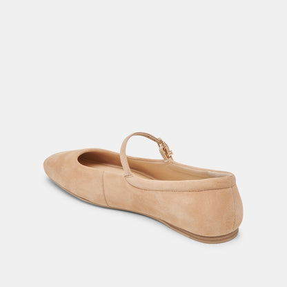 Reyes Bamboo Suede Ballet Flats | Dolce Vita