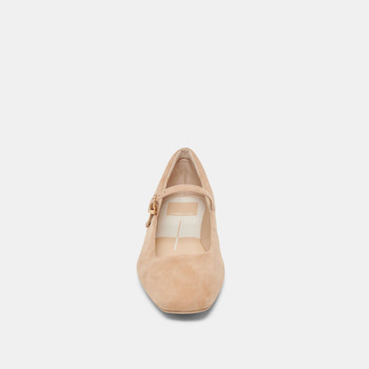 Reyes Bamboo Suede Ballet Flats | Dolce Vita