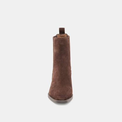 Faint H2O Waterproof Dk Brown Suede Booties | Dolce Vita