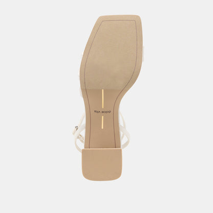 Ysabel True White Satin Heels | Dolce Vita