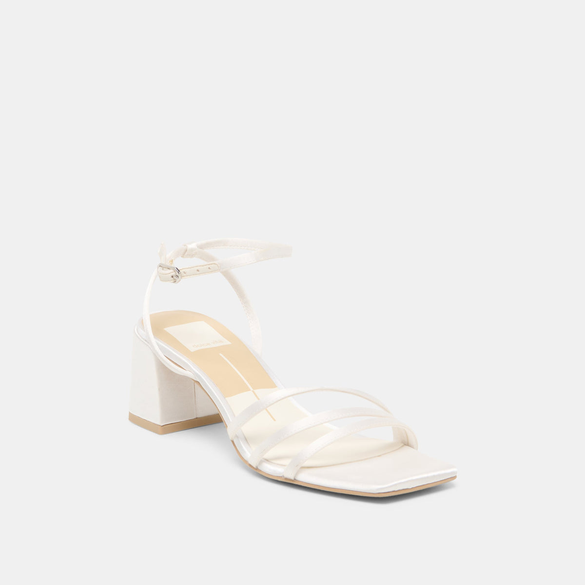 Ysabel True White Satin Heels | Dolce Vita