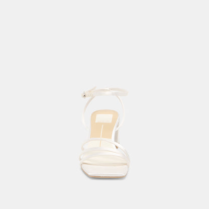 Ysabel True White Satin Heels | Dolce Vita