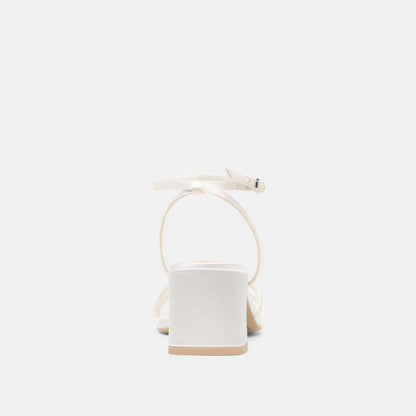 Ysabel True White Satin Heels | Dolce Vita