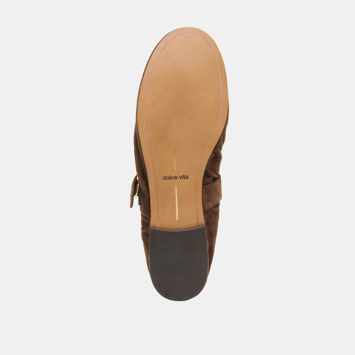 Caely Dk Brown Suede Ballet Flats | Dolce Vita