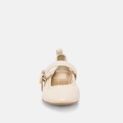 Caely Bone Leather Ballet Flats | Dolce Vita