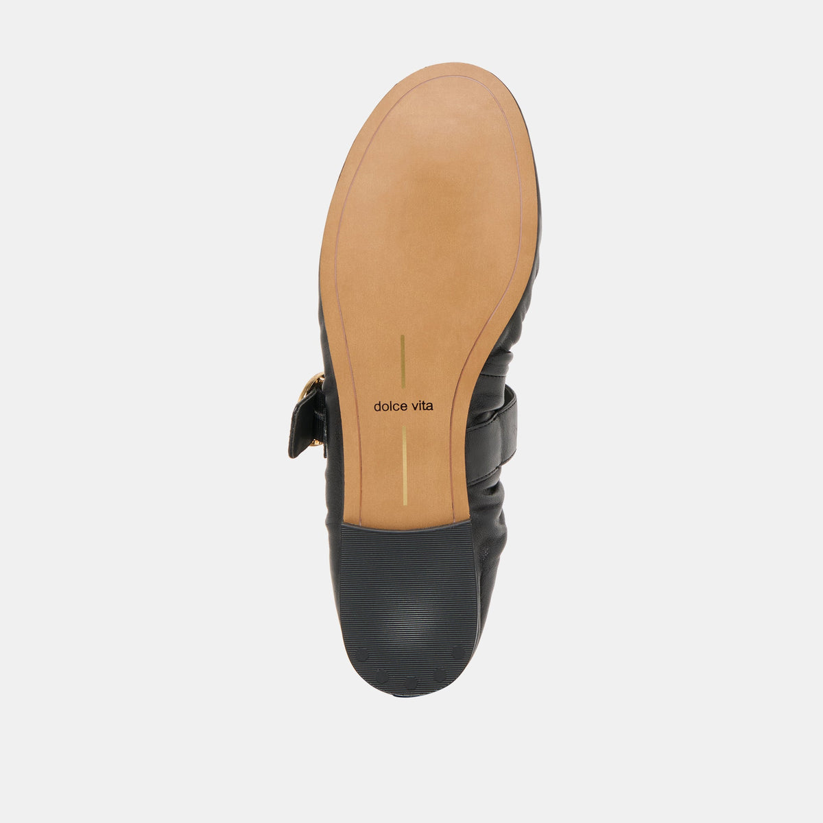 Caely Black Leather Ballet Flats | Dolce Vita