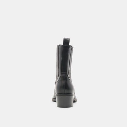 Faint H2O Waterproof Black Leather Booties | Dolce Vita