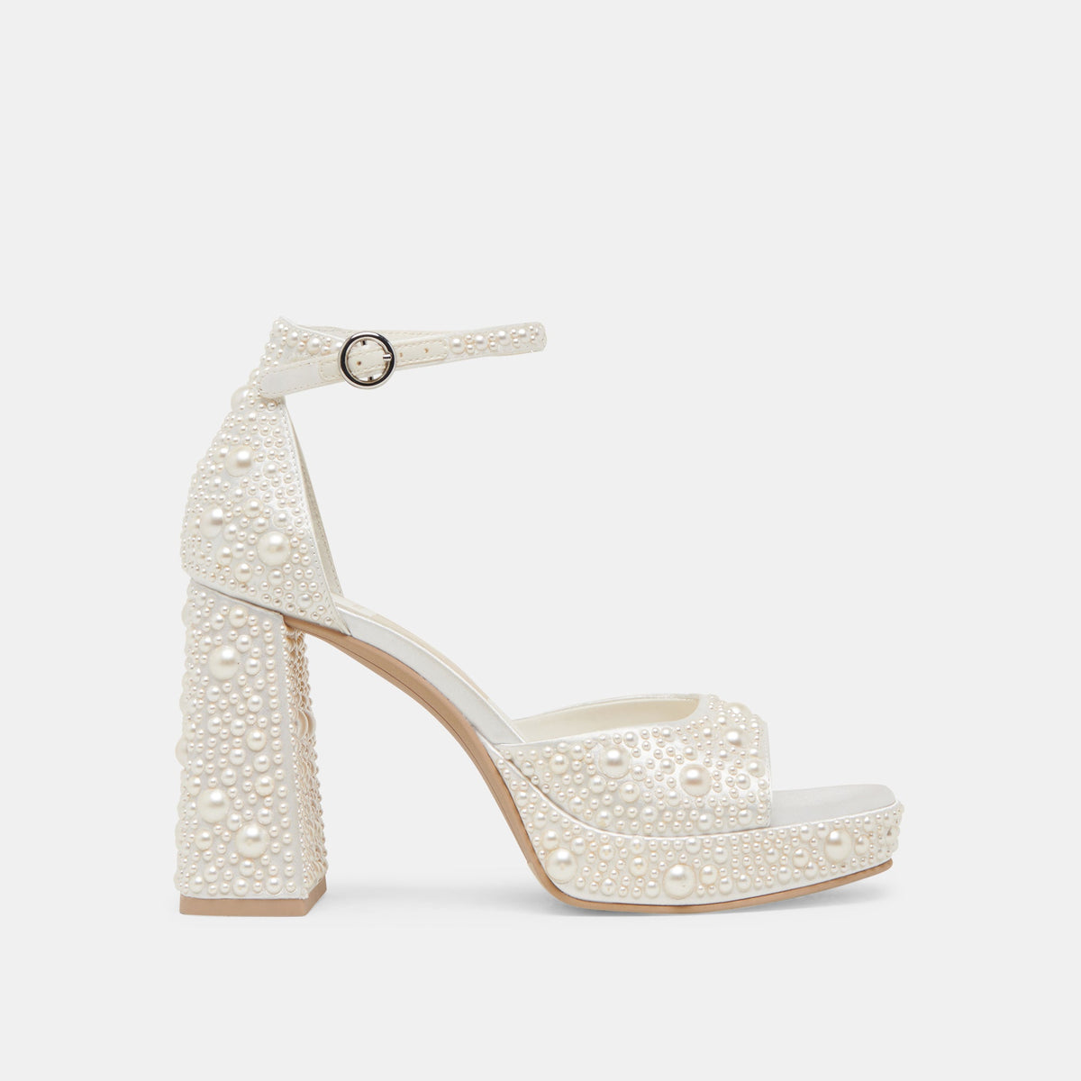 PANDRO PEARL HEELS TRUE WHITE SATIN
 – Dolce Vita | Dolce Vita
