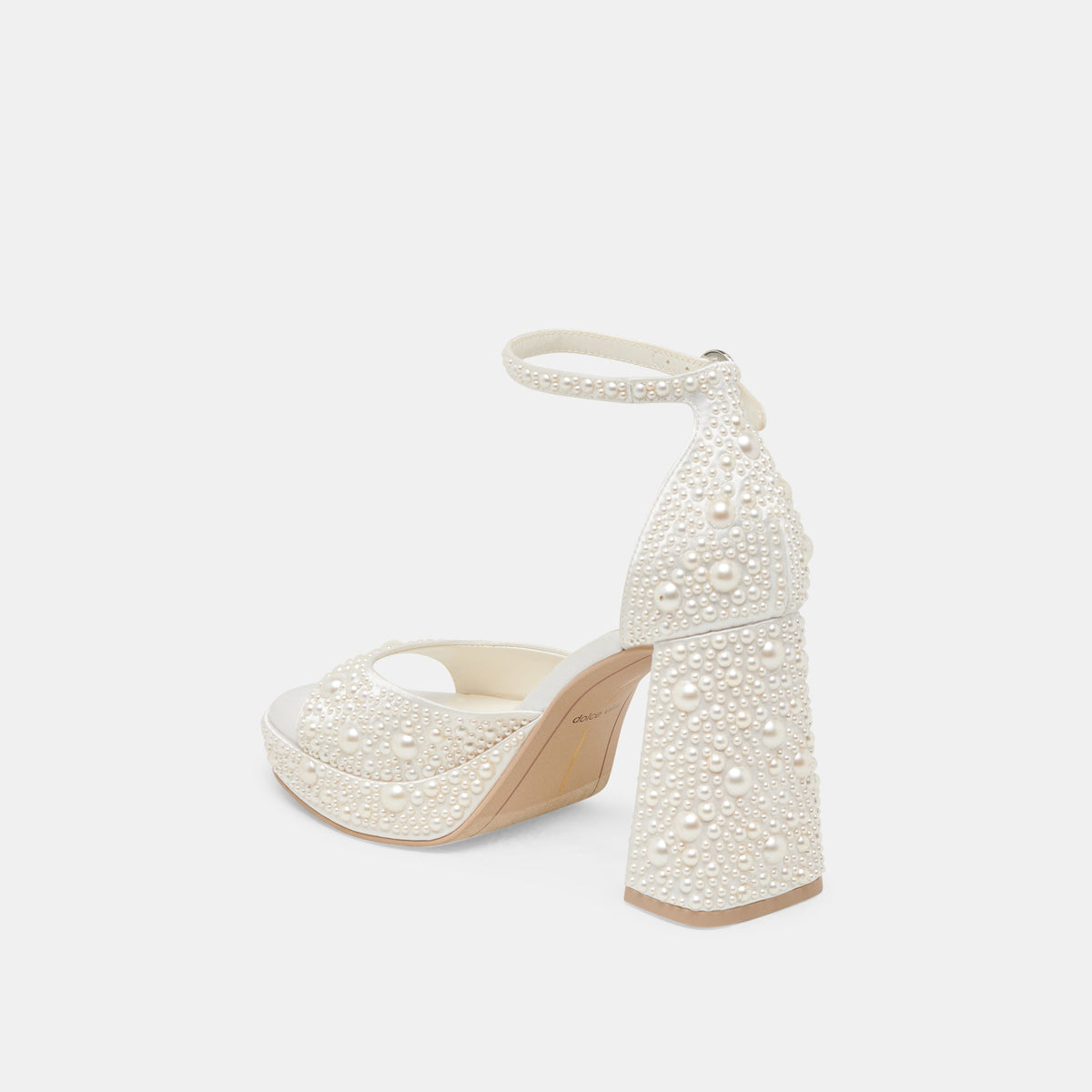 PANDRO PEARL HEELS TRUE WHITE SATIN
 – Dolce Vita | Dolce Vita